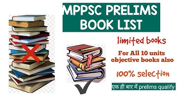 BOOKLIST for MPPSC PRELIMS// 100% Selection/Topper