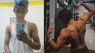 Minha evolução Natural Antes e Depois na Academia Transformação de Ectomorfo