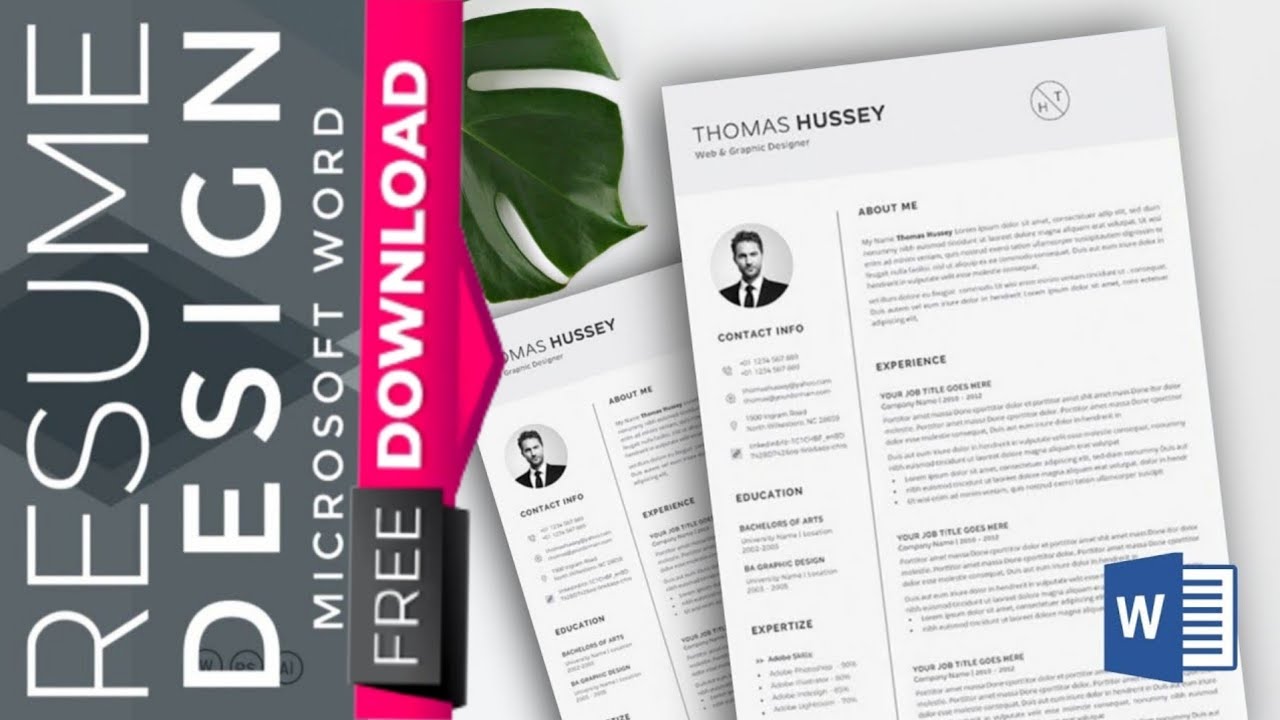 template เรซูเม่  Update 2022  Microsoft Word : How to Create a CV/RESUME template in MS Word :  Download Template | ATS Friendly