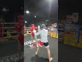 Hard training in the ring.