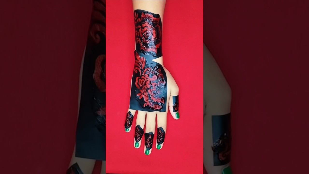 beautiful sticker mehndi design #shorts