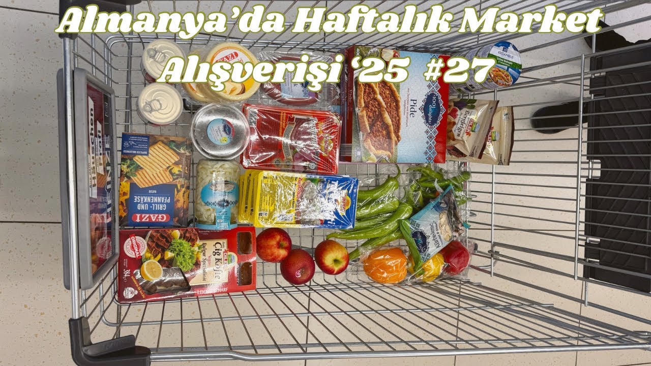 Almanya'da haftalık market alışverişi '25 #27 | Lidl,Edeka,Norma-Tchibo standı,Türk ürünleri haftası