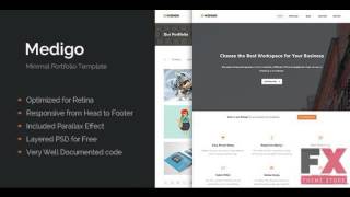 Preview Medigo - Minimal Creative Portfolio Template TForest