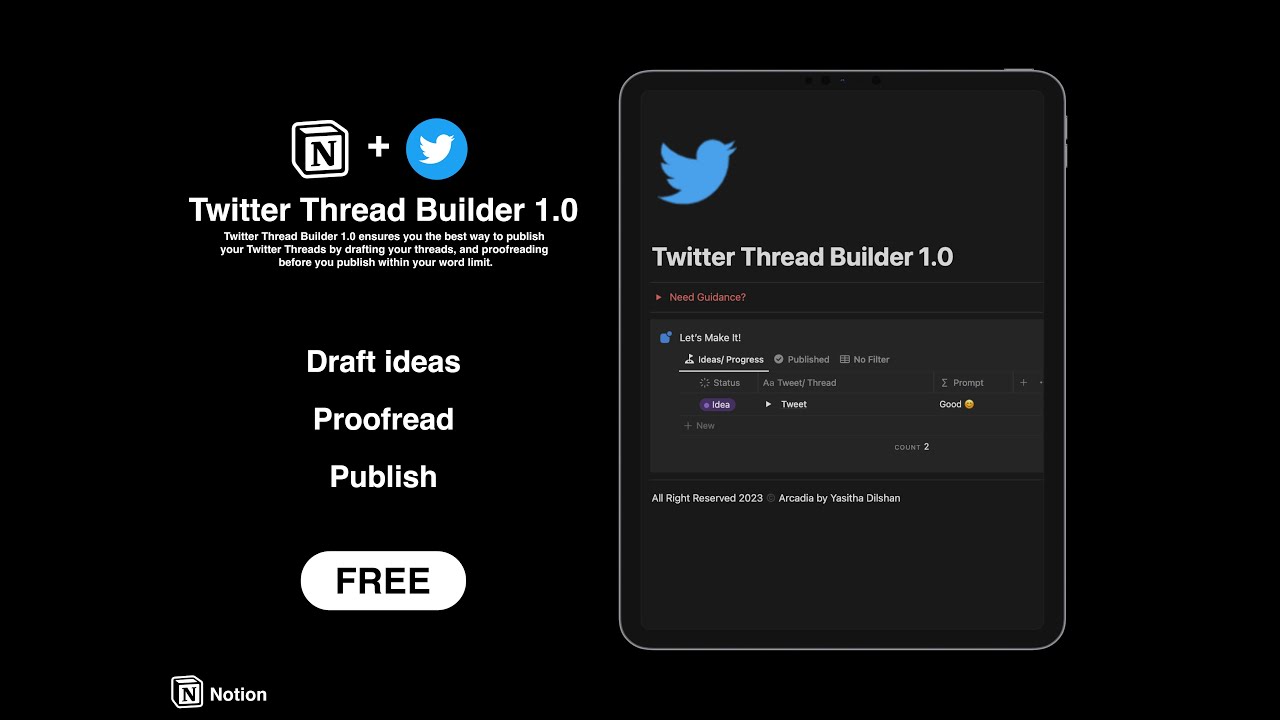 Introducing Twitter Thread Builder 1.0 - YouTube