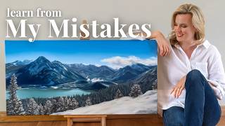 Rocky Mountain Landscape Oil Painting Tutorial & Timelapse