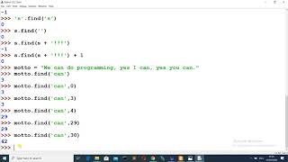Famous Unit1-12 - Programming Fundamentals [strings: find() method 2/2] Wealth