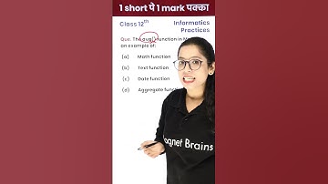 The avg() function in MySQl! (12th IP) - 1 Video 1 Mark पक्का for Board Exam! #shorts