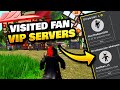 Visiting Fan VIP Servers on Roblox Islands