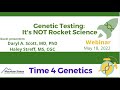Time 4 Genetics Webinar: Genetic Testing- It&#39;s NOT Rocket Science