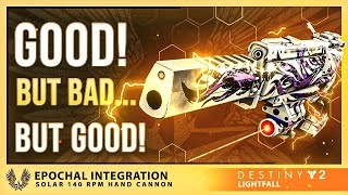 Epochal Integration Is The Most Mid At Everything Weapon Ever Made