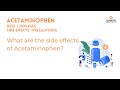 What are the side effects of  acetaminophen