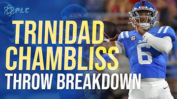 Trinidad Chambliss Throwing Mechanics Breakdown #quarterbackmechanics