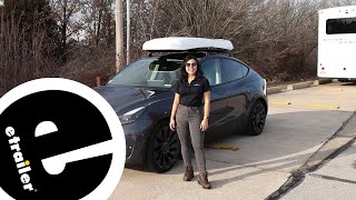 etrailer | Inno Wedge 660 Rooftop Cargo Box Review - 2022 Tesla Model Y