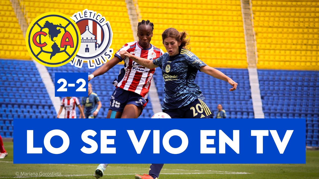 América Femenil vs Atlético de San Luis Femenil | Liga MX Femenil | J10 | | empate en casa