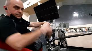 Build your💥LEGS💥using CYBEX plate loaded squat press.