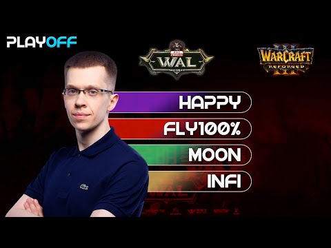 Видео: Warcraft All-Star League: Плей-Офф | Happy - Fly100%; Moon - Infi: Warcraft 3 Reforged | Патч 1.36.1