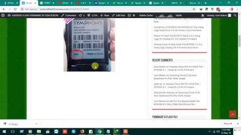 Symphony V120 Flash File HW2-V7 MT6580 7.0 Hang Logo Fix All Version Care Firmware Stock Rom