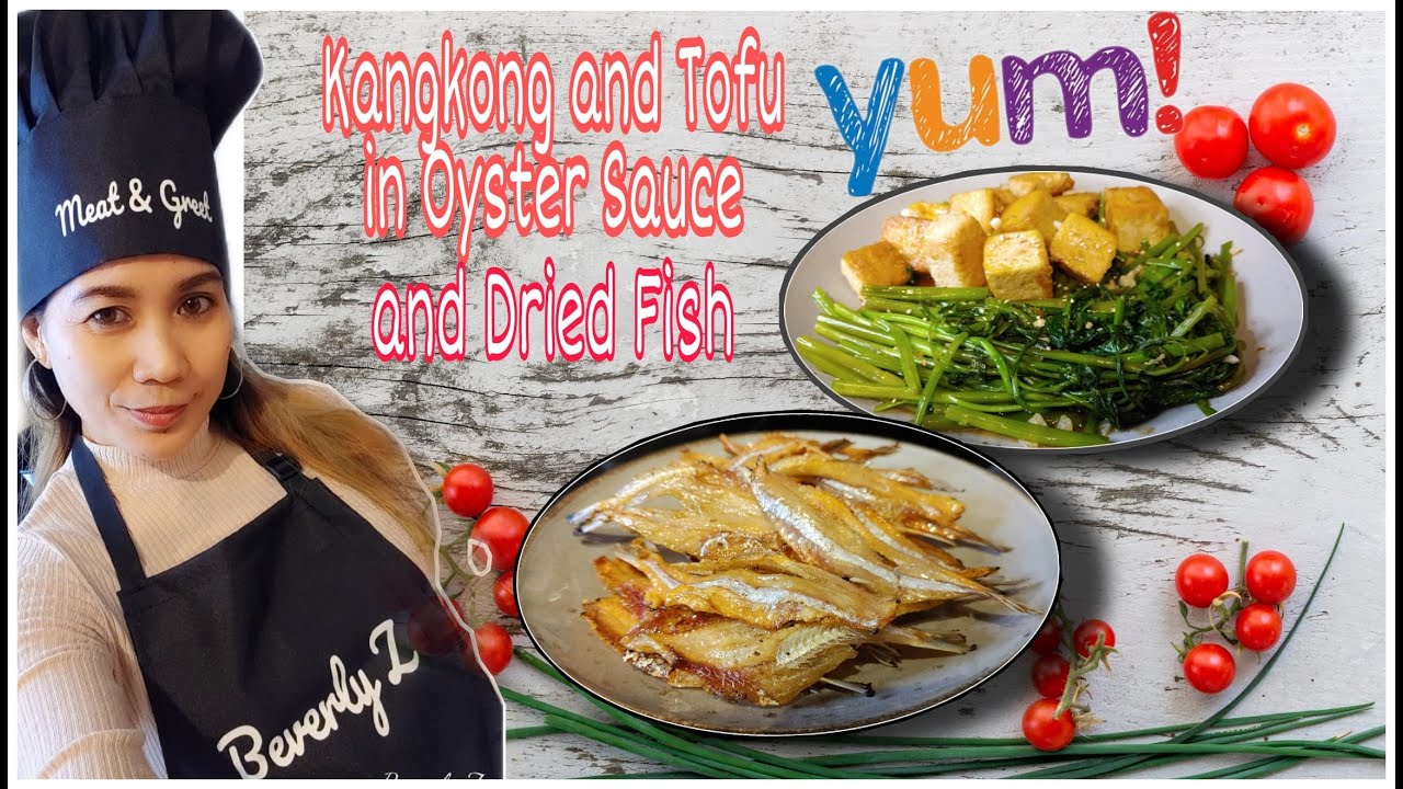 KANGKONG AND TOFU IN OYSTER SAUCE & JEPROX PANLASANG PINOY EASY RECIPE PINAY IN GERMANY