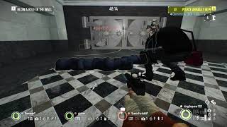 Payday 2 Moments when you glitch the overdrill vault