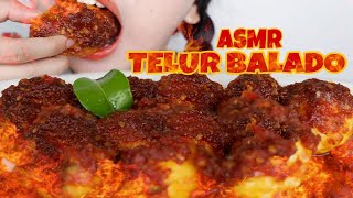 ASMR TELUR BALADO SETENGAH KILO EXTRA RAWIT🔥 | Asmr Mukbang Indonesia