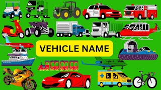 Vehicle Names | Types of Vehicles in English |Vehicles Vocabulary Words] Mode of Transport vehicles