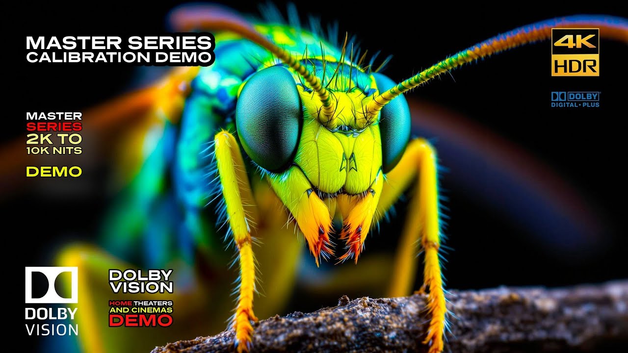 DOLBY VISION 60fps "Master Series Infinite Contrast Demo" for TVs 4KHDR 2K - 4K- 10K Nits (Download)