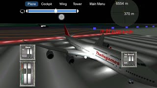 Flight Simulator B737-400 | Mission 8 (Night Free Flight) screenshot 1