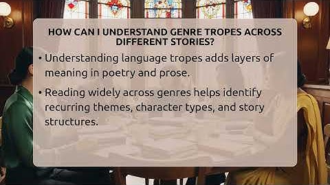 How Can I Understand Genre Tropes Across Different Stories? - The Prose Path