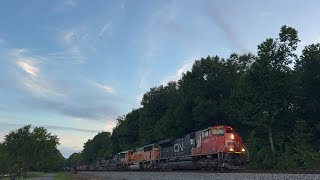 CN SD70M-2 8961 w/ WFRX SD70MAC Leads NS 362-11 on 7/11/23