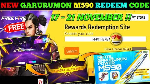 FREE FIRE REDEEM CODE TODAY 17 NOVEMBER REDEEM CODE FREE FIRE | FF REDEEM CODE TODAY 17 NOVEMBER
