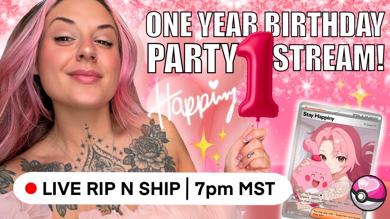 1 YEAR ON YOUTUBE & BDAY STREAM PARTY! Laughs & Giveaways ALL NIGHT ...