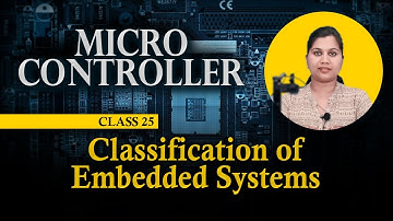 Classification of Embedded Systems - Embedded Systems - 8051 Microcontroller