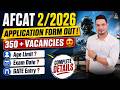 AFCAT 2 2026 Notification Out | AFCAT 2026 Age Limit, Vacancy, Exam Date, GATE Entry |AFCAT Form Out