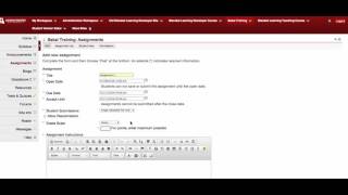 Creating Assignments in Sakai