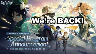 Genshin Impact Version 5.6 Special Program!! | AAAAA!!! ITS VENTI AND KAEYA!! @AruHiseki