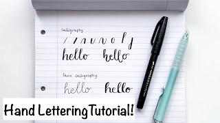 Famous HAND LETTERING TUTORIAL! Bouncy, Cursive, Calligraphy and Faux Calligraphy Net Worth