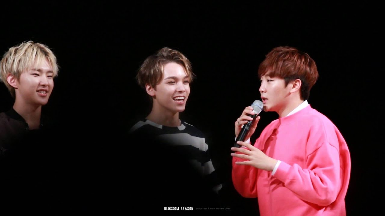 151108 세븐틴 미니팬미팅 버논 한솔이 키컸어요 + 비보이