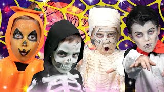 The Halloween Finger Family Song | SpookyPop