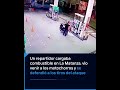 Cargaba combustible en La Matanza, vio venir a los motochorros y se defendió a los tiros del ataque