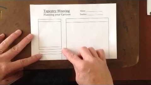 Weaving: How to plan your cartoon for tapestry weaving (5th grade)