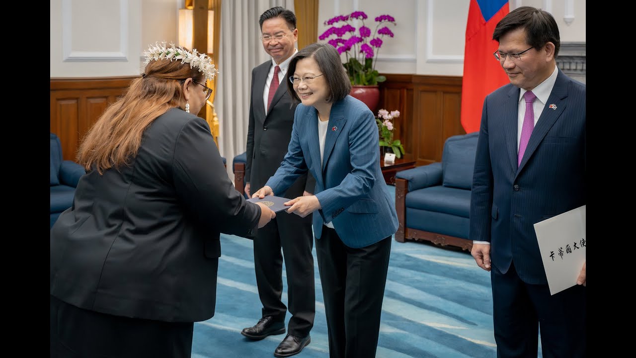 接受馬紹爾駐臺大使呈遞到任國書總統：為雙邊關係發展再創新的里程碑攜手為全球繁榮發展做出貢獻-總統府新聞-新聞與活動｜中華民國總統府