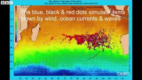 MH370 debris  Ocean current mapping video 