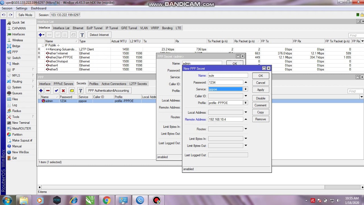 Web Bikin Username