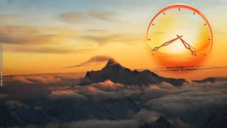 Mountains clock free screensaver