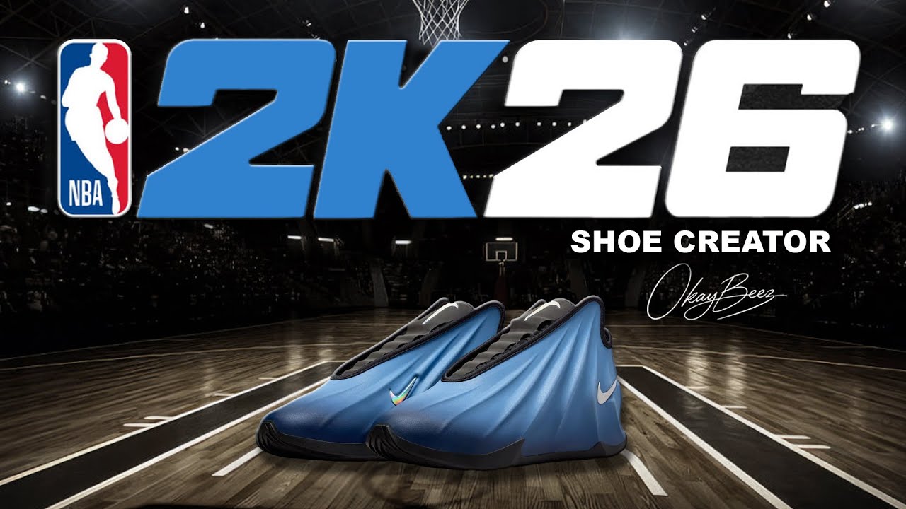 Создатель обуви в NBA 2K26 — Как создать кроссовки Wale x Nike GT Future 'Blue'