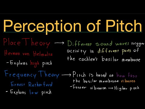 The Perception of Pitch in 2 minutes