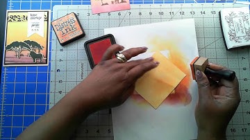 Ink Blending with Distress Inks - be strong inspiration alternative