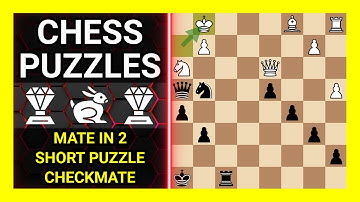 Chess Puzzles to Practice. Themes: Mate in 2, Short puzzle, Checkmate. Learn Chess