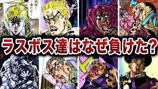 【ジョジョ】チートなのになぜ負けた？歴代ラスボスの敗因と荒木先生の思惑を徹底分析！【ゆっくり解説】