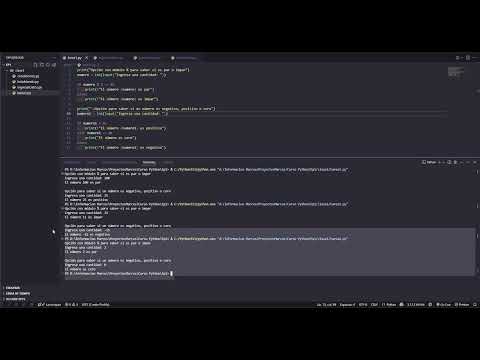 Par e Impar Python asi como negativo positivo y cero